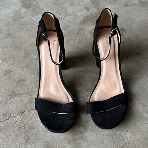 A New Day Black Heeled Sandals